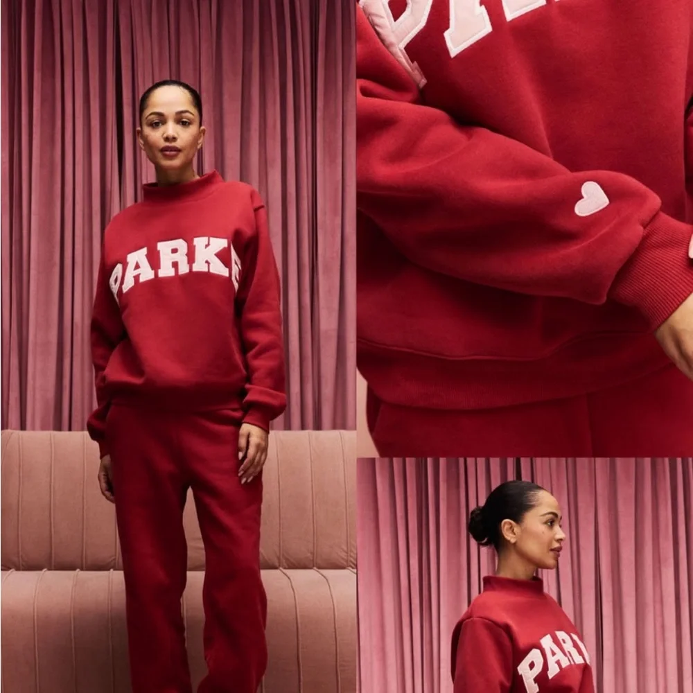 PARKE Crimson + Peony Mockneck - Picture 1 of 4
